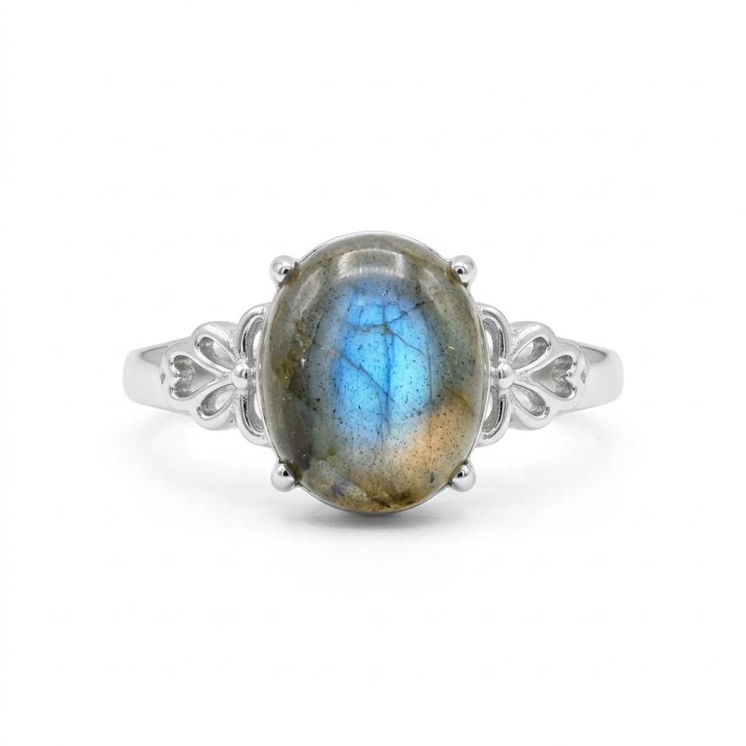 Bague Ajustable "Reflet de l'Âme" en Labradorite