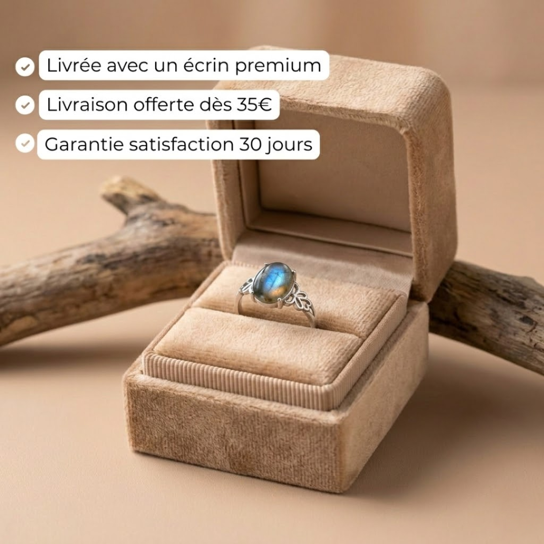 Bague Ajustable "Reflet de l'Âme" en Labradorite