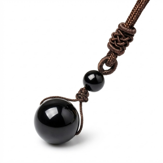 Pendentif "Protection" en Obsidienne Œil Céleste