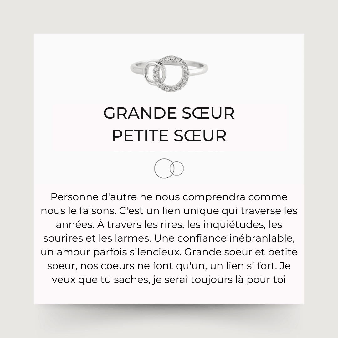 À Ma Sœur - Bague Unies Pour Toujours