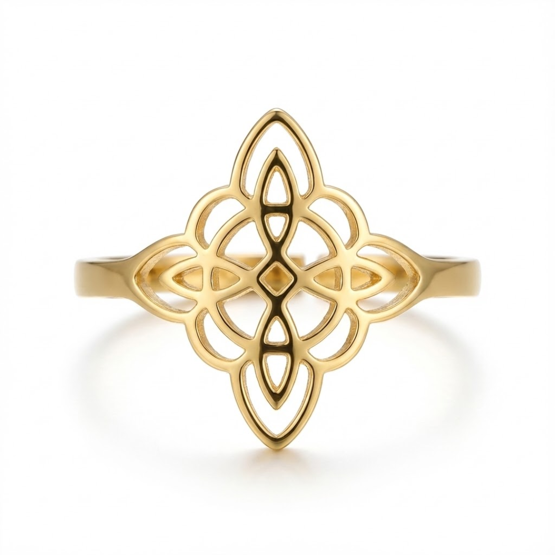 Bague "Protection Énergitique" - Noeud de Sorcière