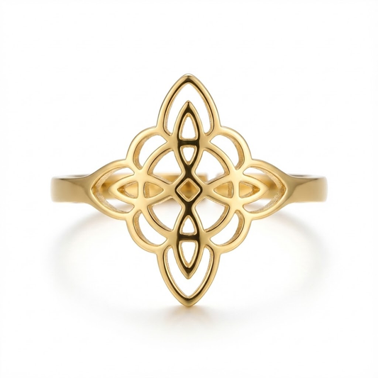 Bague "Protection Énergitique" - Noeud de Sorcière