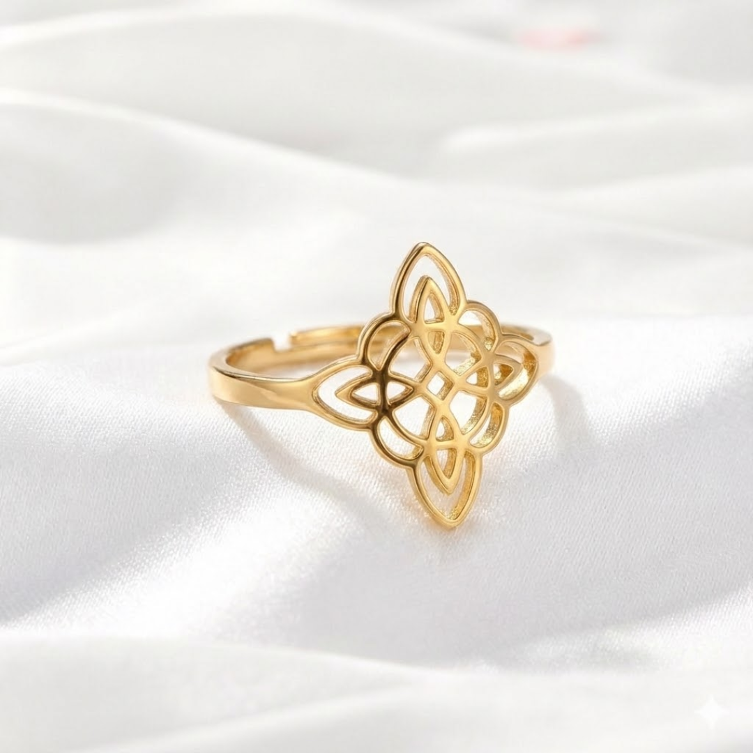 Bague "Protection Énergitique" - Noeud de Sorcière