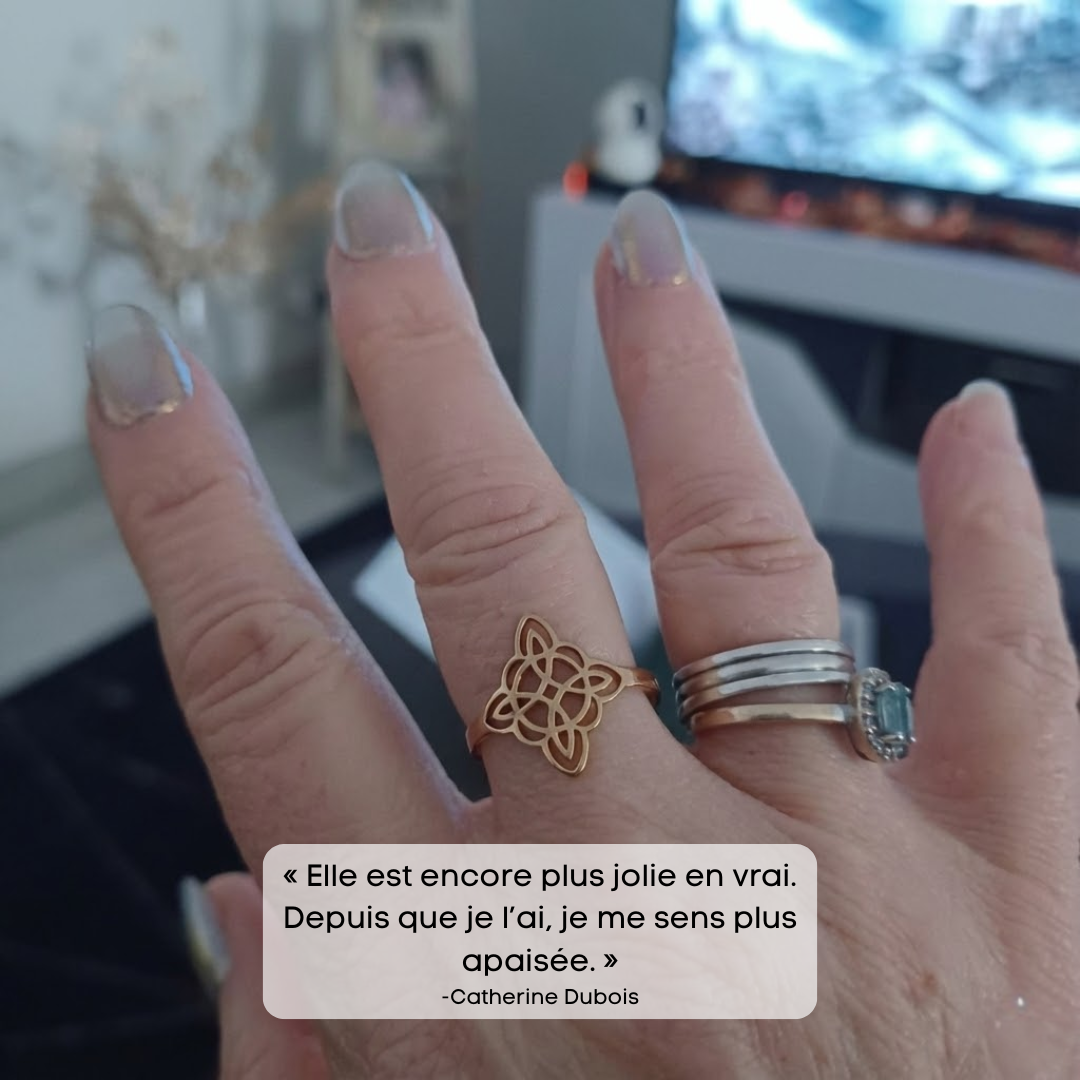 Bague "Protection Énergitique" - Noeud de Sorcière