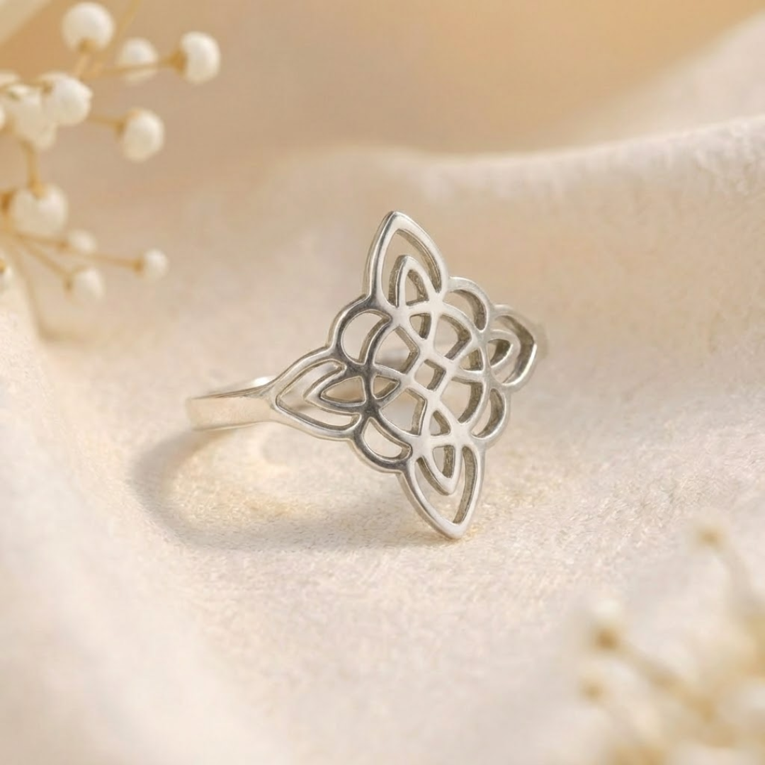 Bague "Protection Énergitique" - Noeud de Sorcière
