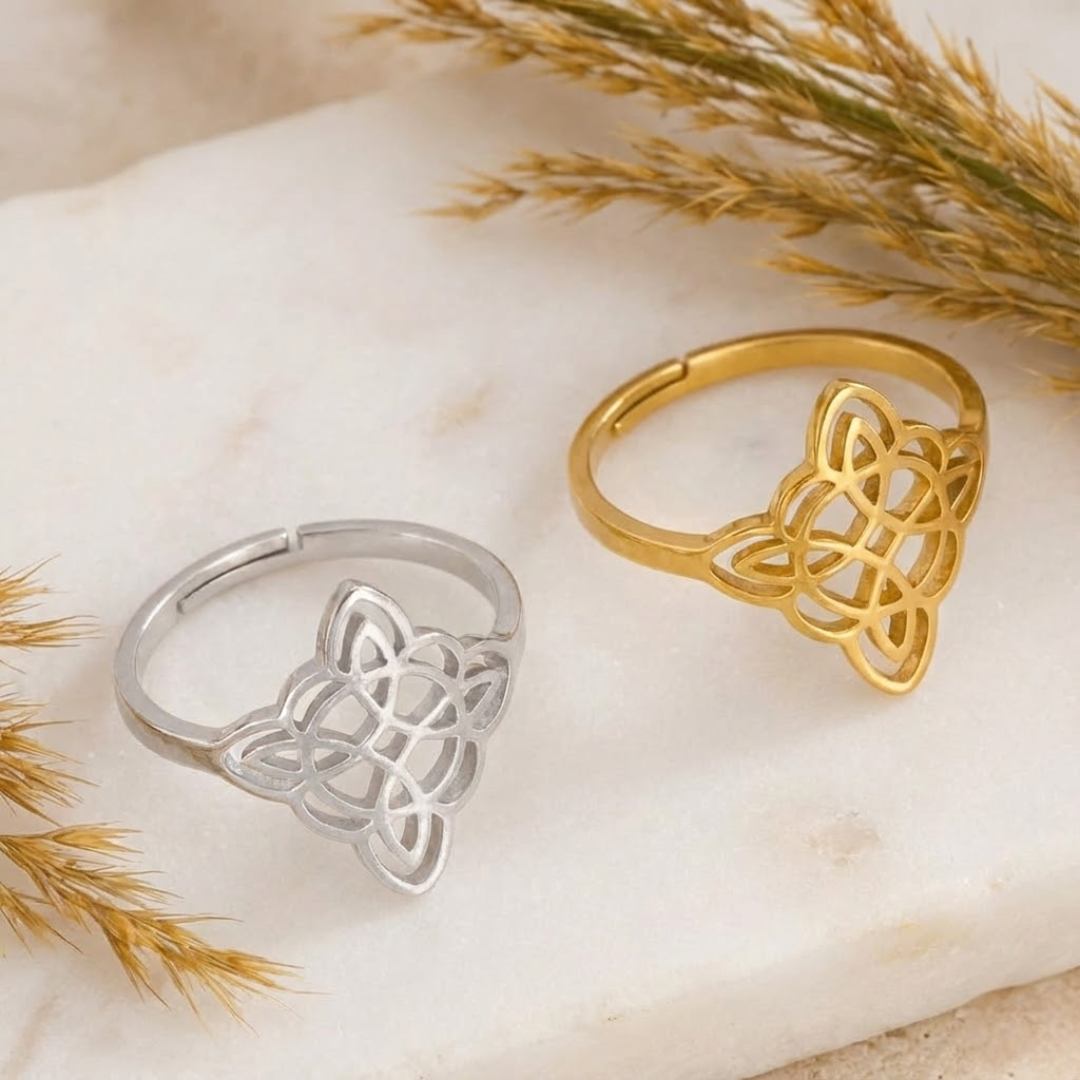 Bague "Protection Énergitique" - Noeud de Sorcière